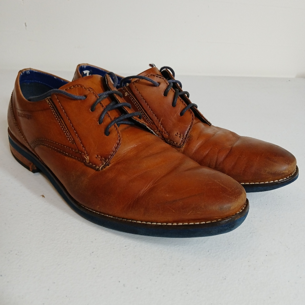 Daniel Hechter Brown Oxford Shoes with Brogue Detailing